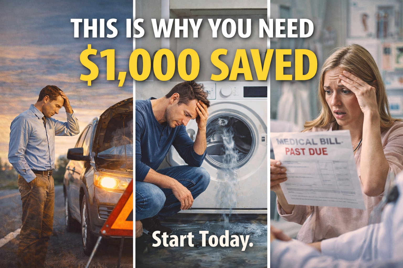 How to Build a $1,000 Emergency Fund Fast (Even If You’re Broke)