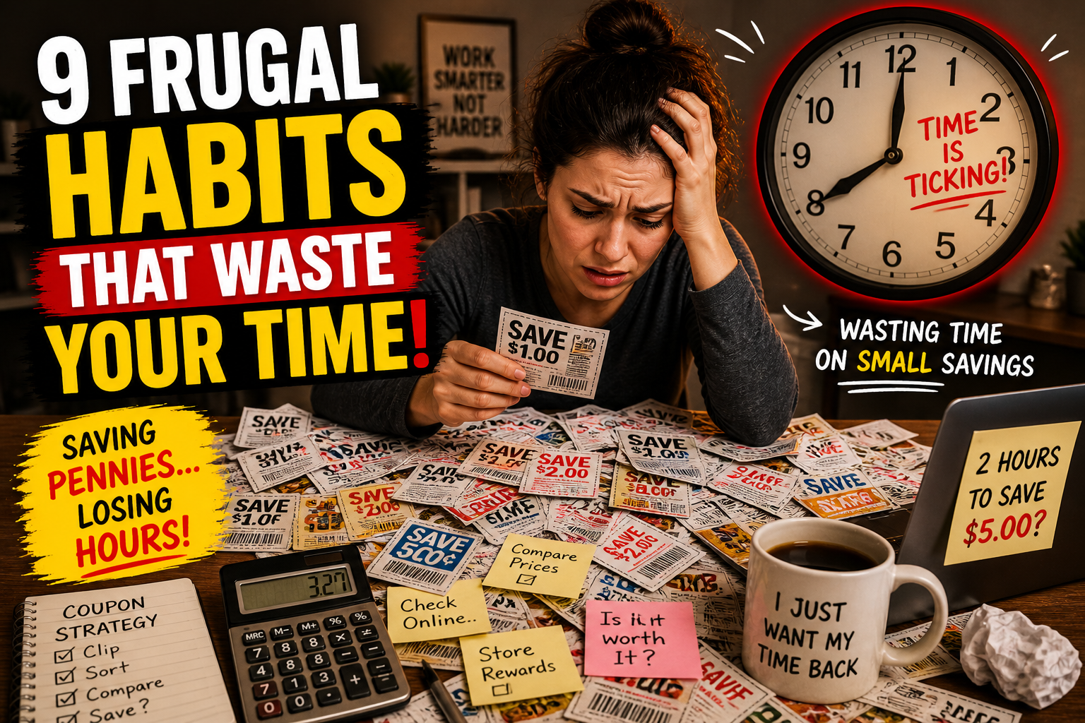 9 Frugal Habits That Waste Time (And Barely Save You Money) - FG